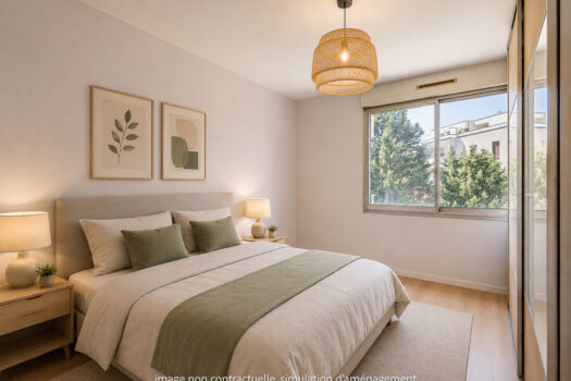 Appartement T2 dans résidence sécurisée – Tassin la Demi Lune – 50 m2 – parking et cave – 215 000€ FAI